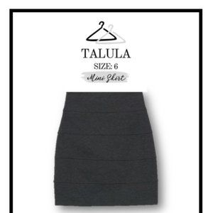 TALULA Mini Skirt - Size 6, Dark Grey